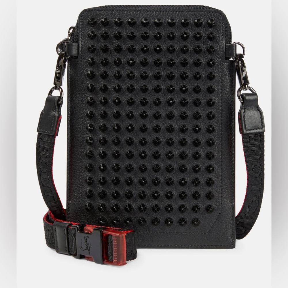 Christian Louboutin Loubilab Empire Spikes Crossbody Bag Black NWT - Picture 5 of 12
